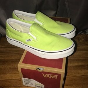 Vans classic slip-on sharp green